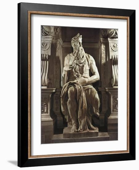 Moses-Michelangelo-Framed Art Print