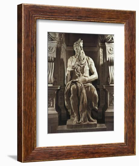 Moses-Michelangelo-Framed Art Print