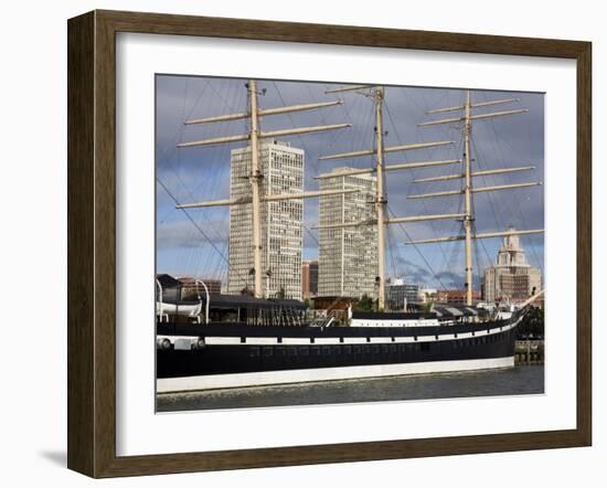 Moshulu Sailing Ship, Penns Landing, Waterfront District, Philadelphia, Pennsylvania-Richard Cummins-Framed Photographic Print
