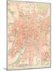 'Moskau' - A Map Of Moscow, 1892-Friedrich Arnold Brockhaus-Mounted Giclee Print