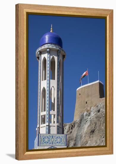 Mosque and Fort, Old Muscat, Oman, Middle East-Rolf Richardson-Framed Premier Image Canvas