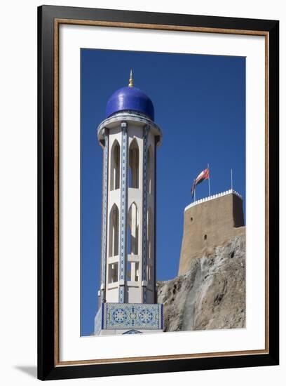 Mosque and Fort, Old Muscat, Oman, Middle East-Rolf Richardson-Framed Photographic Print