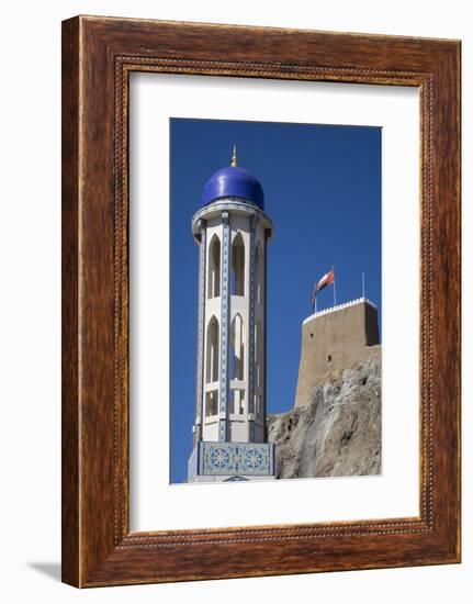 Mosque and Fort, Old Muscat, Oman, Middle East-Rolf Richardson-Framed Photographic Print