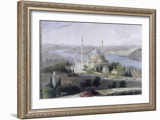 Mosque and Tomb of Suleiman, C.1850-William Henry Bartlett-Framed Giclee Print