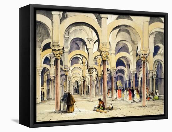 Mosque at Cordoba, from "Sketches of Spain"-John Frederick Lewis-Framed Premier Image Canvas