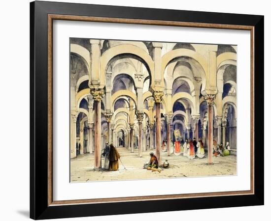 Mosque at Cordoba, from "Sketches of Spain"-John Frederick Lewis-Framed Giclee Print