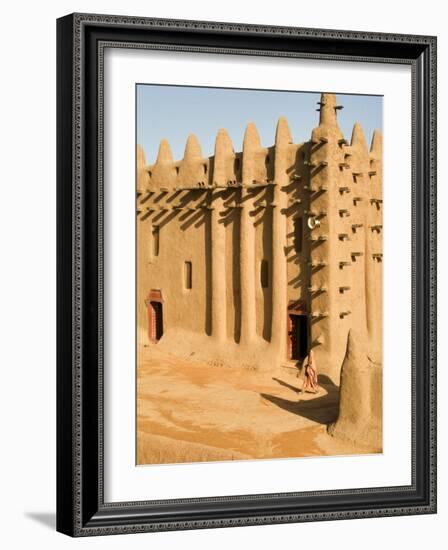 Mosque at Djenne, the largest mud-brick building in the world, Mali, West Africa-Janis Miglavs-Framed Photographic Print