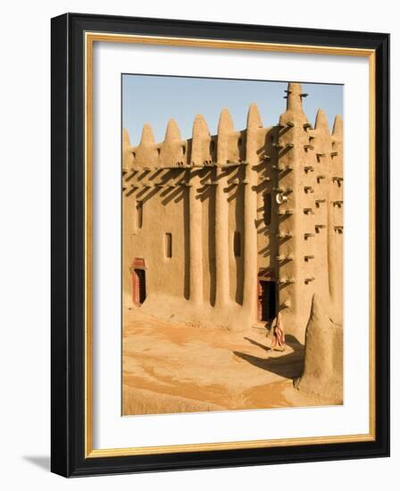 Mosque at Djenne, the largest mud-brick building in the world, Mali, West Africa-Janis Miglavs-Framed Photographic Print