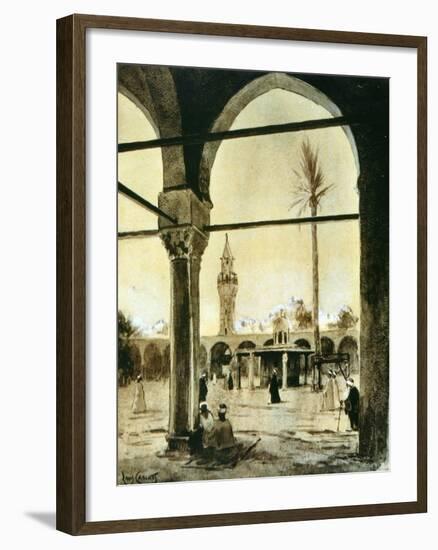 Mosque, Cairo, Egypt, 1928-Louis Cabanes-Framed Giclee Print