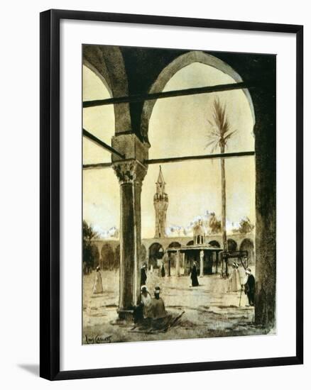 Mosque, Cairo, Egypt, 1928-Louis Cabanes-Framed Giclee Print