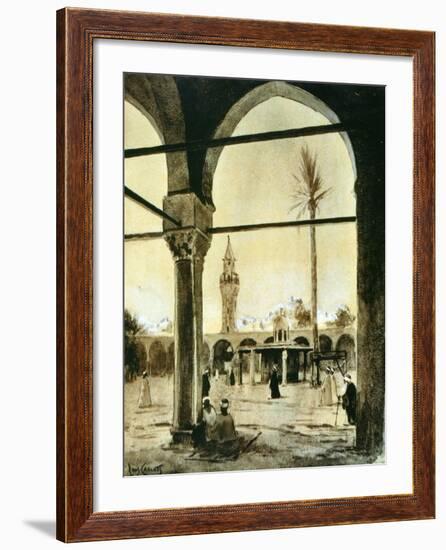 Mosque, Cairo, Egypt, 1928-Louis Cabanes-Framed Giclee Print