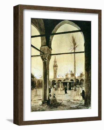 Mosque, Cairo, Egypt, 1928-Louis Cabanes-Framed Giclee Print