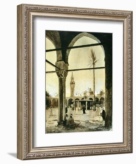 Mosque, Cairo, Egypt, 1928-Louis Cabanes-Framed Giclee Print