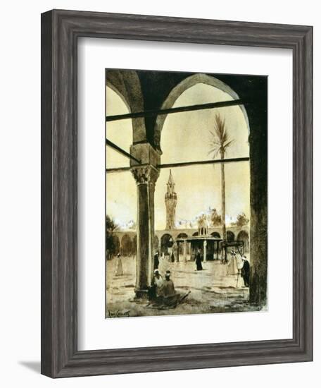 Mosque, Cairo, Egypt, 1928-Louis Cabanes-Framed Giclee Print