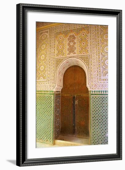 Mosque Entrance, Medina, Meknes, Morocco, North Africa, Africa-Neil Farrin-Framed Photographic Print