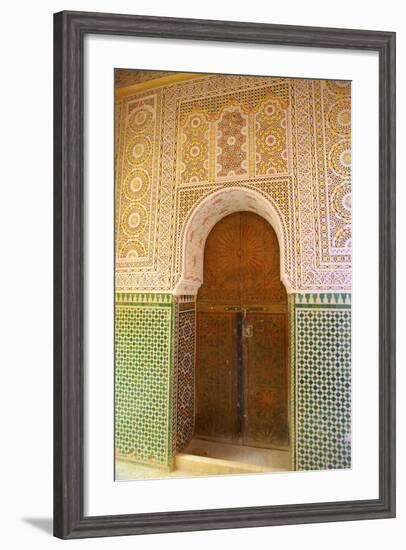 Mosque Entrance, Medina, Meknes, Morocco, North Africa, Africa-Neil Farrin-Framed Photographic Print