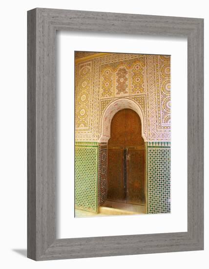 Mosque Entrance, Medina, Meknes, Morocco, North Africa, Africa-Neil Farrin-Framed Photographic Print