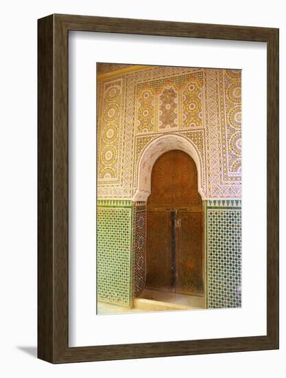 Mosque Entrance, Medina, Meknes, Morocco, North Africa, Africa-Neil Farrin-Framed Photographic Print