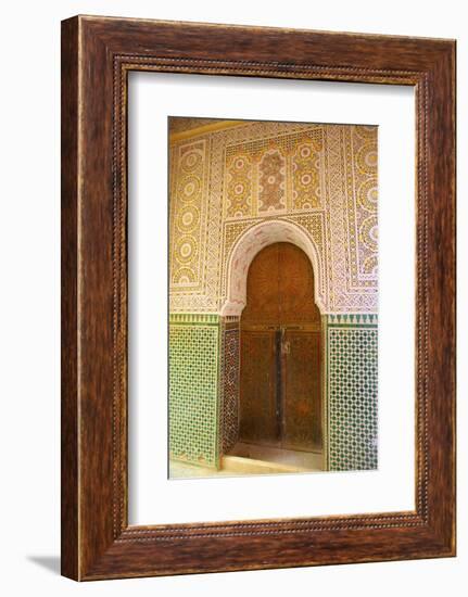 Mosque Entrance, Medina, Meknes, Morocco, North Africa, Africa-Neil Farrin-Framed Photographic Print