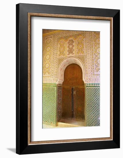 Mosque Entrance, Medina, Meknes, Morocco, North Africa, Africa-Neil Farrin-Framed Photographic Print