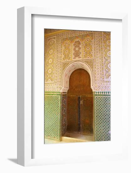 Mosque Entrance, Medina, Meknes, Morocco, North Africa, Africa-Neil Farrin-Framed Photographic Print