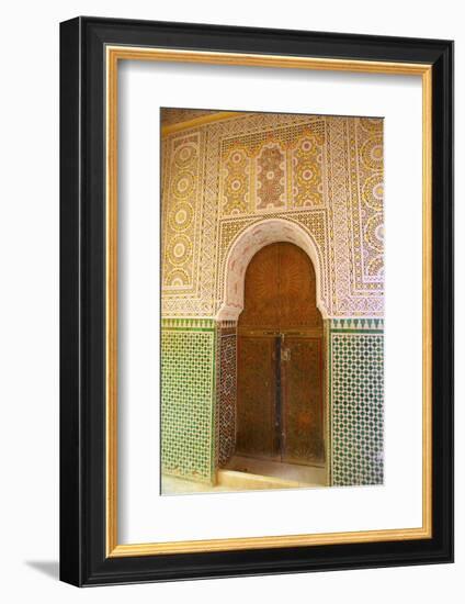 Mosque Entrance, Medina, Meknes, Morocco, North Africa, Africa-Neil Farrin-Framed Photographic Print