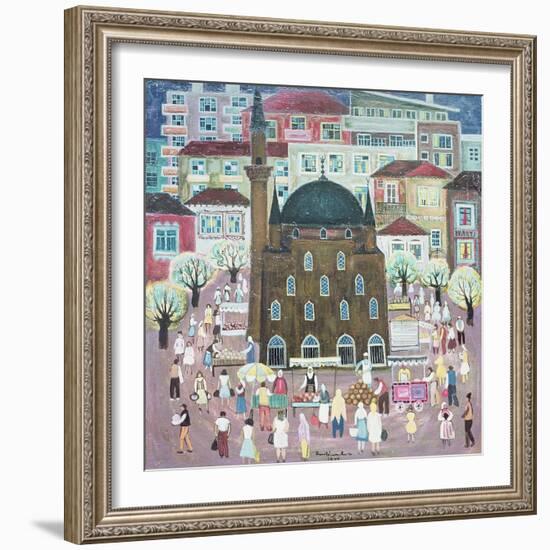 Mosque in Razgrad, 1972-Radi Nedelchev-Framed Giclee Print