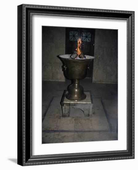 Mosque Interior, Yazd, Iran, Middle East-David Poole-Framed Photographic Print