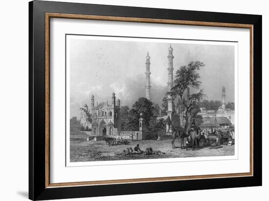 Mosque of Abdul Rahim Khan, Burhanpur, Madhya Pradesh, India-Finden-Framed Giclee Print