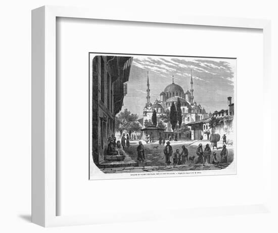 Mosque of Yeni-Jami, Near the Galata Bridge-null-Framed Art Print