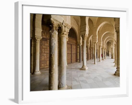 Mosque Okba (The Great Mosque), Kairouan, Unesco World Heritage Site, Tunisia, North Africa, Africa-Ethel Davies-Framed Photographic Print