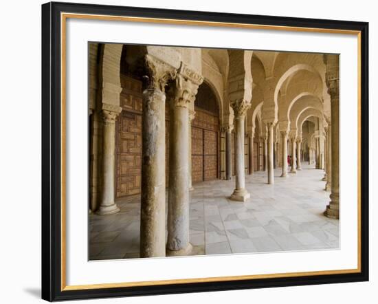 Mosque Okba (The Great Mosque), Kairouan, Unesco World Heritage Site, Tunisia, North Africa, Africa-Ethel Davies-Framed Photographic Print