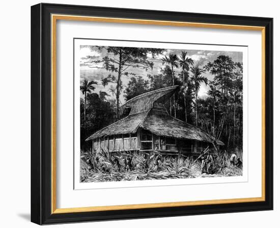 Mosque on Ternate, Indonesia, 19th Century-Mesples-Framed Giclee Print