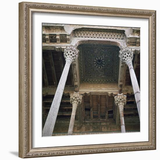 Mosque with wooden columns, 18th century. Artist: Unknown-Unknown-Framed Photographic Print