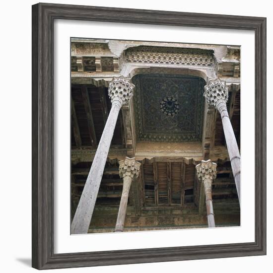 Mosque with wooden columns, 18th century. Artist: Unknown-Unknown-Framed Photographic Print