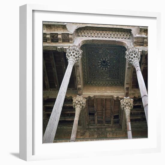 Mosque with wooden columns, 18th century. Artist: Unknown-Unknown-Framed Photographic Print