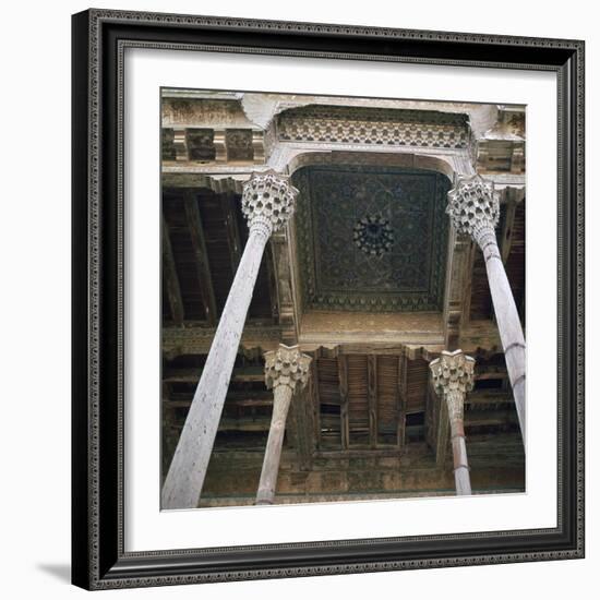 Mosque with wooden columns, 18th century. Artist: Unknown-Unknown-Framed Photographic Print