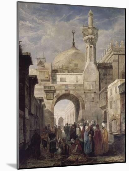 Mosquée d'al-Azhar au Caire-Adrien Dauzats-Mounted Giclee Print