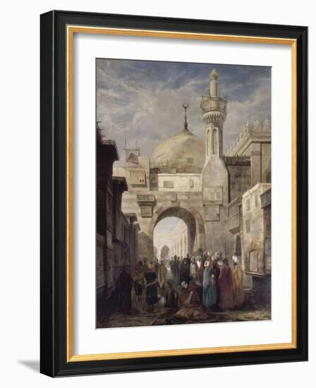 Mosquée d'al-Azhar au Caire-Adrien Dauzats-Framed Giclee Print