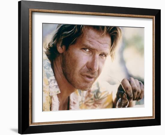 MOSQUITO COAST, 1986 directed by PETER WEIR Harrison Ford (photo)-null-Framed Photo