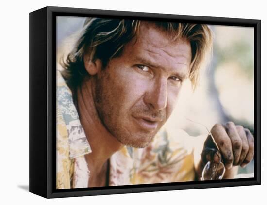 MOSQUITO COAST, 1986 directed by PETER WEIR Harrison Ford (photo)-null-Framed Stretched Canvas