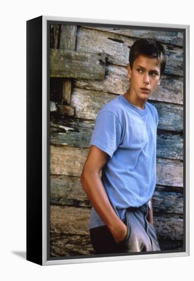 MOSQUITO COAST, 1986 directed by PETER WEIR River Phoenix (photo)-null-Framed Stretched Canvas
