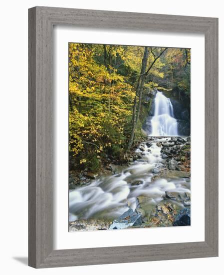 Moss Glen Falls in Autumn, Granvillie, Vermont, USA-Adam Jones-Framed Photographic Print