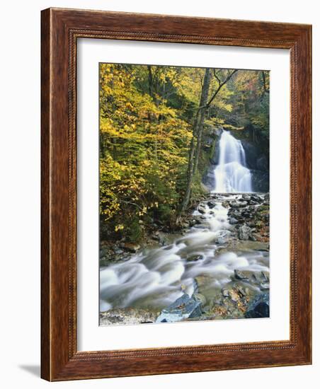 Moss Glen Falls in Autumn, Granvillie, Vermont, USA-Adam Jones-Framed Photographic Print