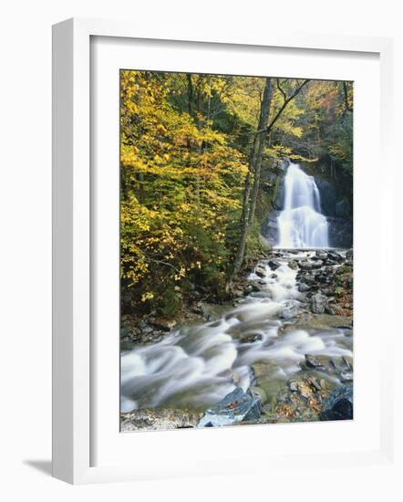 Moss Glen Falls in Autumn, Granvillie, Vermont, USA-Adam Jones-Framed Photographic Print