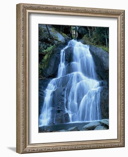 Moss Glen Falls in the Green Mountain National Forest, Vermont, New England, USA-Amanda Hall-Framed Photographic Print