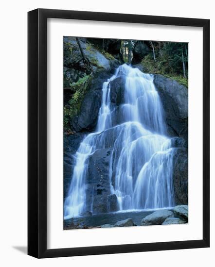 Moss Glen Falls in the Green Mountain National Forest, Vermont, New England, USA-Amanda Hall-Framed Photographic Print