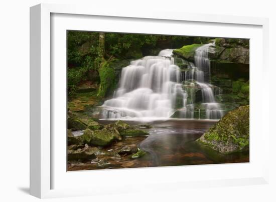 Moss on the Rocks at Elakala Falls-Michael Blanchette-Framed Photographic Print