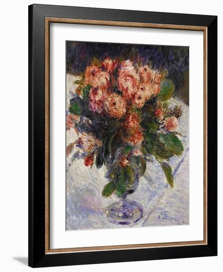 Moss Roses, circa 1890-Pierre-Auguste Renoir-Framed Giclee Print