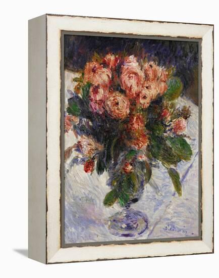 Moss Roses, circa 1890-Pierre-Auguste Renoir-Framed Premier Image Canvas